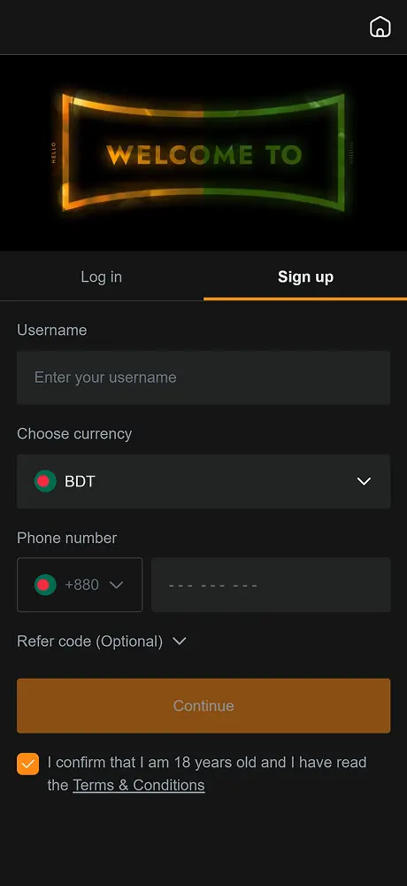 jeetbuzz app screenshot sign up